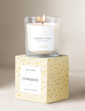 Candle on top of gift box. - Image 