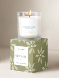 Candle on top of gift box. - Image 