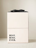 Gift box with imprint and black bow. - Image 