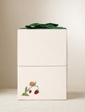 Beige gift box with green bow. - Image 