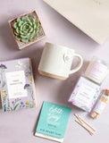 Wellness items on a purple background. - Image 