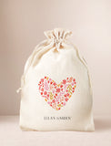 Canvas bag with heart design. - Image 