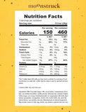 Nutrition facts label for Moonstruck chocolate bar listing ingredients, allergens, and calorie information. - Image 