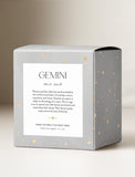 Candle gift box with zodiac information. - Image 