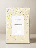 Gift box with yellow gift wrap. - Image 