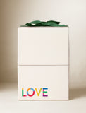 Gift box with imprint and green bow. - Image 