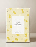 Gift box with yellow gift wrap. - Image 