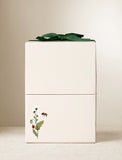 Beige gift box with green bow. - Image 