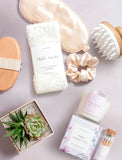 Wellness items on a purple background. - Image 