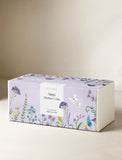 Purple Mother's Day gift box with floral and butterfly illustrations, "Happy Mother's Day" label. - Image 