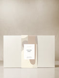 Beige gift box with gift wrap. - Image 