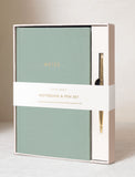 Notebook & Gold Pen Set - Image 
