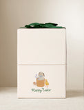 Gift box with imprint and green bow. - Image 