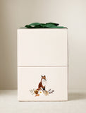 Gift box with imprint and green bow. - Image 